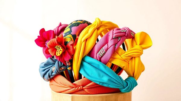Découvrez la collection colorée de bandeaux africains